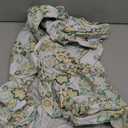 Waverly Home Vinyl Tablecloth Yellow Teal Floral Indoor Outdoor 52 x 90 New