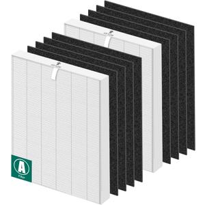 C535 Replacement Filter for Winix 115115 HEPA Filter Replacement Winix 5300-2, 6300-2 Air Purifier, 2 H13 True HEPA Filter + 8 Activated Carbon Pre-Filters by APPLIANCEMATES (White)