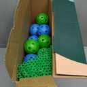 130 Piece Glow in The Dark Fort Building Kit - Indoor Play Engineering Set with Connecting Sticks & Balls - Creative STEM Building Toys