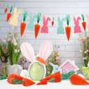 DoubleFill 12 Pcs Easter Carrot Decoration 10.6" 7.5" 3.5" Artificial Fake Carrots Tabletop Multisize Spring Easter Bunny Ornament for Basket Filler Hunting Party Tree Farmhouse Fireplace DIY(No Base)