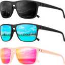 Polarized Sunglasses Men, Mens Sunglasses Polarized UV protection Lightweight Sun Glasses for Driving Fishing Golf