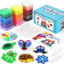 FUNZBO 12000 5mm Fuse Beads Kit - 18 Colors Individual Pack, Christmas Homeschool Arts and Crafts Supplies for Kids, Toys Set, Art Decorations for Room, Toys Gifts for Girls and Boys Age 5+ (12100 pcs)