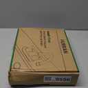 Bathroom Faucets for Sink 3 Hole, Hurran 4 inch Matte Black with Pop-up Drain and 2 Supply Hoses, Stainless Steel Lead-Free 2-Handle Centerset Faucet for Sink Vanity