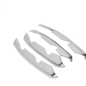 Compatible for Audi A4 B9 2016 2017 2018 Car Accessories Front Fog Lamp Strips Decoration ABS Plastic Chrome Car Exterior Light Styling (Front Fog Light)