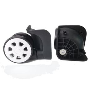 Zoofen Luggage Wheels Replacement Black Suitcase Wheels Replacement Suitcase Caster Wheels with 5 Screw Holes(Z324-Black)