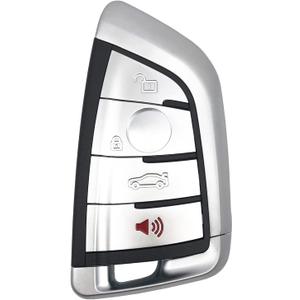 4 Buttons Replacement Key Fob Cover fit for BMW X1 X2 X3 X5 X6 M5 M6 M40i X5M 1 2 5 6 7 Series 530i 320 325I Keyless Entry Key Fob Shell