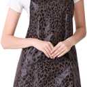 PERFEHAIR Hair Stylist Apron for Women | Lightweight, Hair & Water Repellent with Pockets | Adjustable for All-Day Comfort (Brown)