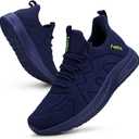 Feethit Women's Running Shoes Lightweight Breathable Walking Sneakers Non-Slip Tennis Gym Workout Athletic Shoes (Size 8, Navy Blue)
