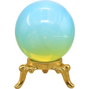 Amazing Gemstone Opalite Crystal Ball with Stand - 2" Inches Crystal Sphere Meditation Balls for Witchcraft and Decorative Balls