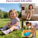 Baby Girls Toddler Ruffle Grip Socks Kids Non Slip Cute Frilly Cotton Crew Socks Uniform School Dress Sock 12 Pairs