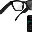 AI Smart Glasses with ChatGPT Bluetooth, Real-Time Translation, Music & Hands-Free Calls, Photochromic Lenses, UV & Blue Light Protection for Men & Women