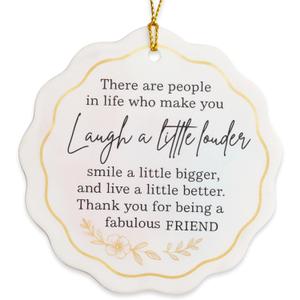 3 x Friend Ornament 2026, Ornaments for Friends Women Friendship Ornament, Bestie, Friendship Christmas Ornaments Decorations Sentimental Gift Xmas Decor