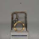 ESTPEAK Titanium Gold CD Mag-Stand Case for iPhone 12 Pro Max Case with Invisible Magnetic Ring, [Fit for MagSafe] [Never Yellowing] Top Clear Phone Case Cover for iPhone 12 Promax 6.7"