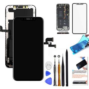 for iPhone X Screen Replacement LCD 5.8 inch Touch Screen Display Digitizer Repair Kit Assembly with Complete Repair Tools and Screen Protector
