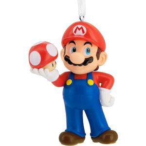 Hallmark Nintendo Super Mario with Super Mushroom Christmas Ornament