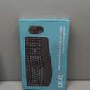 Wireless Keyboard and Mouse Combo,2.4G Full Size Wave Keys Ergonomic Keyboard with Wrist Rest for Natural Typing, 3 DPI Adjustable Ergonomic Silent Mouse for Computer/Laptop/Windows/Mac (Black)