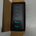 240W USB C Charger, 140W Laptop Fast Charger, PD3.1 PPS 6-Port USB Type C Wall Charger, Advanced GaN Power Adapter, for MacBook Pro 16'', iPhone 16 Series, iPad Pro, Galaxy, Pixel, and More