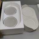 Elevated Ceramic Dog Bowl Set - Double Dog Feeding Bowls with Stand Splash Proof - Raised Dishes for Food and Water - Ideal for Small to Medium Dogs - 2 x 850 ml - 28.74 oz (Grey)