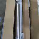 Outdoor 5 Step Handrail, DIY 304 Stainless Steel Transitional Hand Rails with Installation Kit,Silver Porch Stair Railing for Concrete Brick or Wooden Steps, 67x36