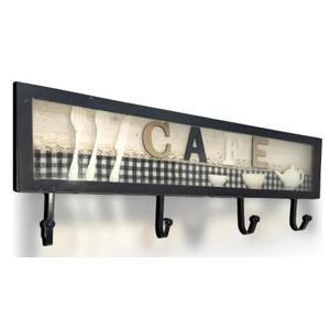 2-in-1 Coffee Cup Holder with Decorative Hooks