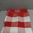 SEEKSEE Cotton Buffalo Plaid Rug 27.5"x43" Red and White Checked Rug Washable Doormats Indoor Outdoor Rugs for Layered Front Door Mats, Porch, Kitchen, Farmhouse, Entryway