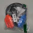 WolfLawS Wireless Gaming Headset with Noise Canceling Microphone for PS5, PC, PS4, 2.4G/Bluetooth Gaming Headphones with USB and Type-c Connector, Wired Mode for Controller - Blue and Red