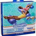 2 x SwimWays Spring Float Premium Hammock Pool Lounger, Inflatable Pool Floats Adult with Fast Inflation for Ages 15 & Up