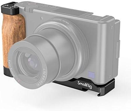 SMALLRIG L-Shape Bracket Wooden Grip with Cold Shoe for Sony ZV1 Digital Camera - 2936