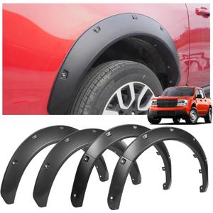 Uillfur 4PCS Wide Fender Flares Compatible with Ford Maverick 2022-2026, Bolt-Riveted Style Wheel Arch Covers, Heavy-Duty ABS Front & Rear Fender Trim, No-Drill Installation, Matte Black