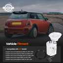 16112755084 Fuel Pump Filter Assembly for Mini Cooper S 2007-2015
Clubman JCW 1.6L R55 R56 R57 R58 R59, Replace# 16112755082 E8810M FG1994, Left & Right