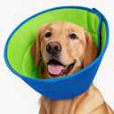 Dog Cone Collar Soft Cone for Dogs Dirt-Resistant and Washable Soft Dog Elizabethan Collars for Small Large Medium Dogs After Surgery Recovery Collars (Blue, S (Neck: 9-10.6"))