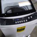 BLACK+DECKER 3.0 Cu. Ft. Portable Washer, 26.5 lb. Capacity Washing Machine, 6 Cycles, Quick Connect Sink Adapter and Drain Hose Included, Transparent Lid & LED Display, BPW30MW, White