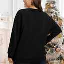 BLANCHES Plus Size Christmas Sweatshirts for Women Funny Xmas Sweater Pullover Cute Holiday Merry Christmas Graphic Tops (XXXL)