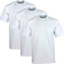 Pro Club Men's 3-Pack Heavyweight Cotton Short Sleeve Crew Neck T-Shirt (XX-Large Tall)