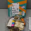 12-in-1 Hamster Cage Accessories Kit for Dwarf & Syrian Hamsters, Silent Exercise Wheel 9.5", Wooden Hideout, Water Bottle, Ceramic Food Bowl, Chew Toys & Small Animal Habitat Starter Set