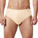 Sanstrong Men's Dance Delt Nude Underwear Short Pant For Ballet, Full Seat Dance Briefs for Men. Size L