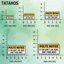 2 x (3Pcs) Polite Notice If You Dont Live Here Dont Park Here Stickers Funny Sarcastic Humor Motivational Inspirational Gifts Waterproof Vinyl Decals Kindle Water Bottle Car Hard Hat Phone Laptop 3x1.5