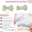 28 Pack 2'' Mini Bow Snap Clips,Baby Girls Grosgrain Ribbon Bows Tiny Hair Clips Fine Hair for Girls Infants Toddlers