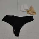 DEANGELMON Seamless Thongs for Women No Show Thong Underwear Women Comfortable Multiple Pack M, Set of 3