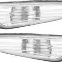 Turn Side Marker Lamp Cover, 2PCS, Fits for E46 325i 325xi 330i 330xi 2002-2005 (Transparent)