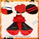 Halloween Dog Costumes Vampire Cape: Pet Cats Cosplay Costume Funny Clothes Cloak for Small Medium Large Dogs - Dog Mantle Apparel for Halloween Party