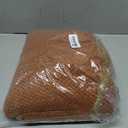LOMAO Knitted Throw Blanket with Tassels Bubble Textured Lightweight Throws for Couch Cover Home Decor (Caramel, 60x90)