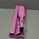 NONK Power Curling Iron Hair Crimper Waver, Ceramic Double Barrel Curling Wand, 1.25 Inch, Dual Voltage, Anti-Scald, Easy to Use, Hot Tools for Women, Pink, Gifts for Women