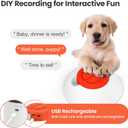 Potaroma Dog Puzzle Feeder Toy, Interactive IQ Training, Electronic Treat Dispenser, Automatic Rechargeable with Remote for Food Dispensing, All Breeds, 280ml Capacity