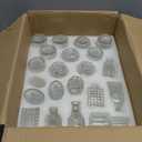 36Pcs Bud Vases Set Small Vintage Glass Bottles Clear Bud Vases in Bulk Multiple Shape Cute Glass Vases for Rustic Wedding Centerpieces Table Decorations and Home Decor (Clear)