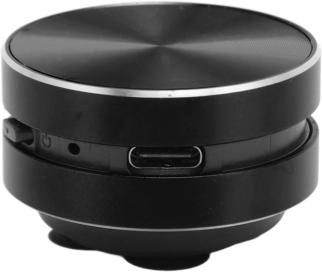 Bluetooth Bone Conduction Speaker, Portable Wireless Speaker with Suction Cup Stereo Bass & FM Radio Bathroom Mini Size Cordless Music Player for Home,Travel,Outdoor (Black)