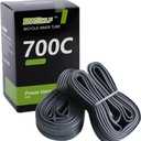 BWSHLF Road Bike Inner Tube 700x25-32/18-25/35-45 Bicycle Replacement Butyl Inner Tube with 48/60mm Presta Valve for Road Bikes (2 Pack)