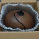 11.8in Wabi Sabi Pendant Light, Kitchen Island Lighting Fixture Ceiling Mount Japanese Lamp Japandi Chandelier for Dining Living Room Hallway Bedroom Restaurant Hanging Lamp, Brown 1 Pack