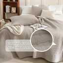 CozyTide Oversized King Bedspread 120x120,3Pcs Stone-Washed Cotton Extra Large Farmhouse Lightweight King Quilt Bedding Set Oversized Linen Colored Soft Summer California King Quilt Coverlet