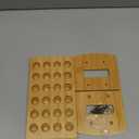 UNICRAFTALE Wooden Test Tube Rack 24-Holes Bamboo Multi-Use Cylinder Tube Display Racks Rectangle Lab Supplies Tube Holder Hole 20mm Diameter for Tests Tubes Chemistry Laboratory 9.8"x5"x4.52"